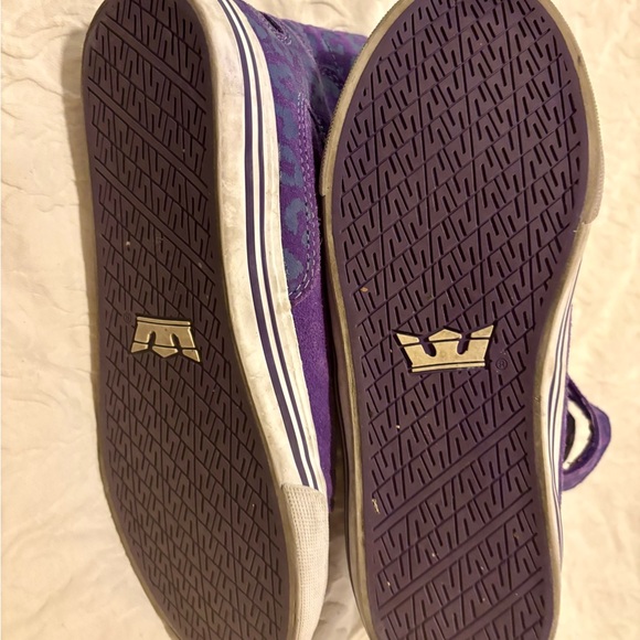 Supra TK Society High Tops Hi-Tops Purple Skate Shoes Vintage 7.5 38.5 - Picture 3 of 6